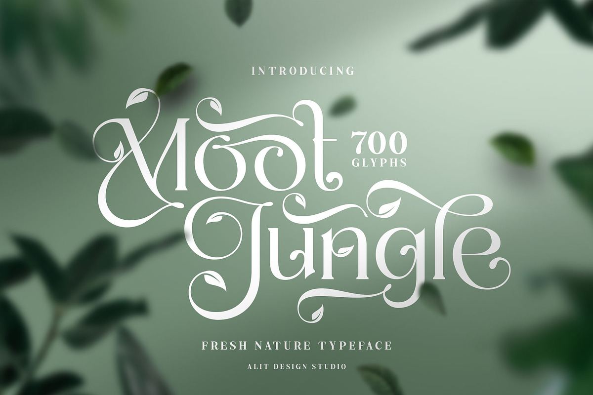 The Moot Jungle Nature Typeface, a Serif Font by alit design (Photo 1 of 15)