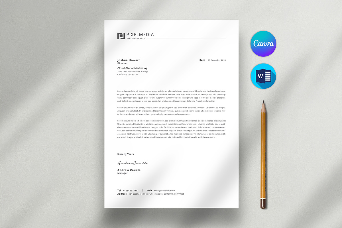 Letterhead, a Stationery Template by DesignDevisers (Photo 6 of 10)