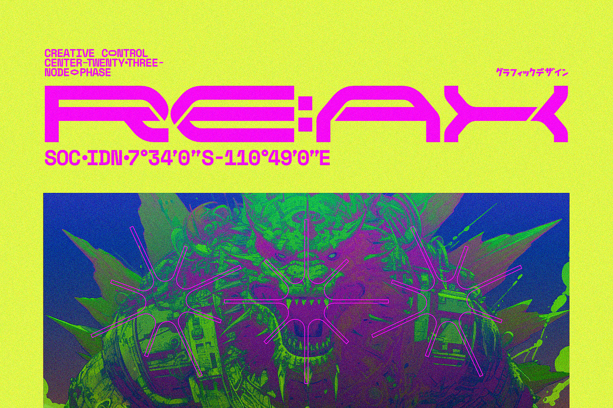 NCL KEMGOR - Cyberpunk Font, a Sans Serif Font by Enxyclo Studio (Photo 2 of 11)