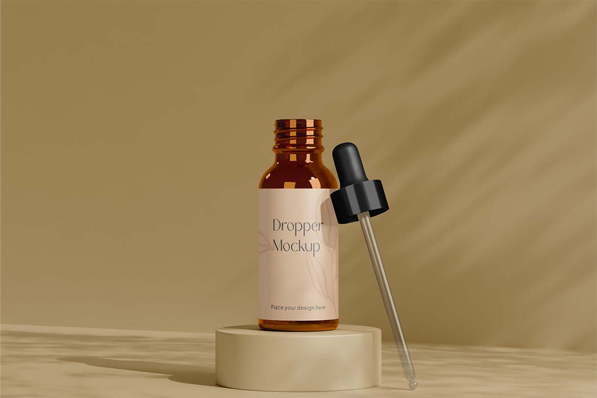 Amber Dropper Mockup, a Packaging Mockup by Eka Restu D. Putra (Photo 4 of 4)