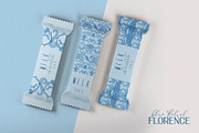 Blue floral FLORENCE- ornament set, a Decorative Illustration by Moonflora (Thumbnail 3 of 8)
