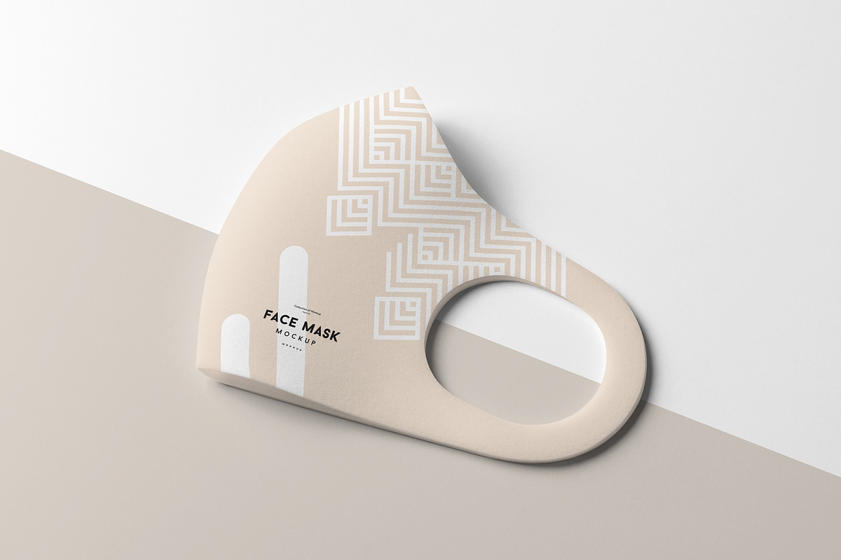 Face Mask Mock-up 3, a Mask Mockup by Yogurt86 (Photo 10 of 12)