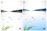 Japanese ink painting sumi-e, part 4, a Graphic by Elina_Li (Thumbnail 2 of 7)