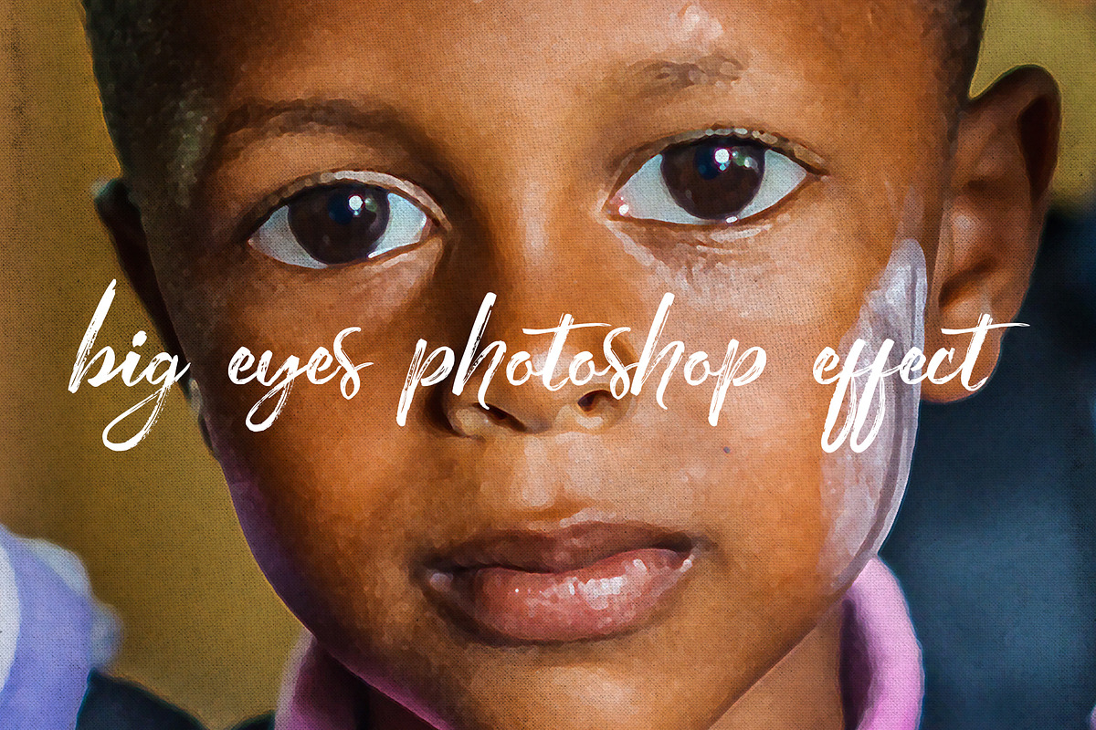 Big Eyes Photoshop Effect, an Action Add-On by Gromov Design (Photo 1 of 8)