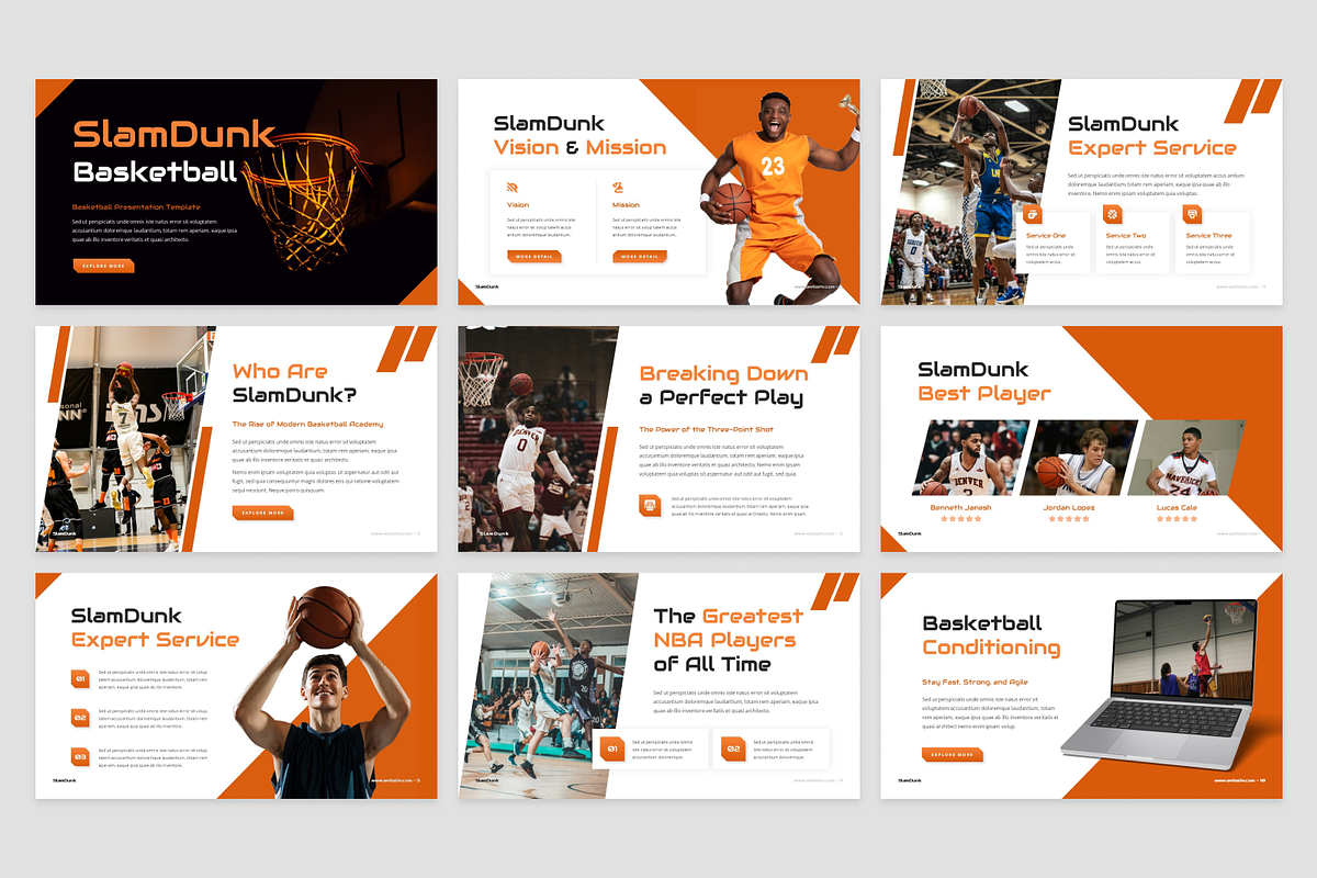 Basketball Presentation, a Presentation Template by Annora Studio (Photo 6 of 7)