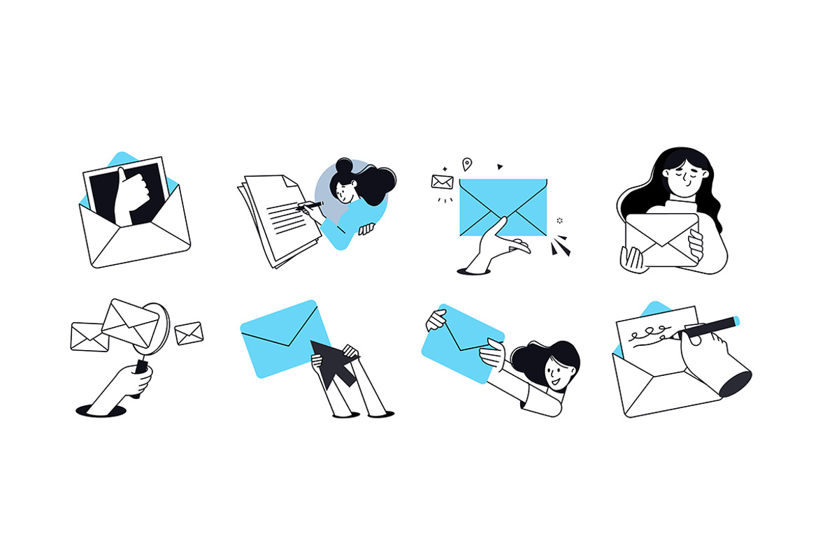 People and email marketing, a Person Illustration by PureSolution (Photo 5 of 6)