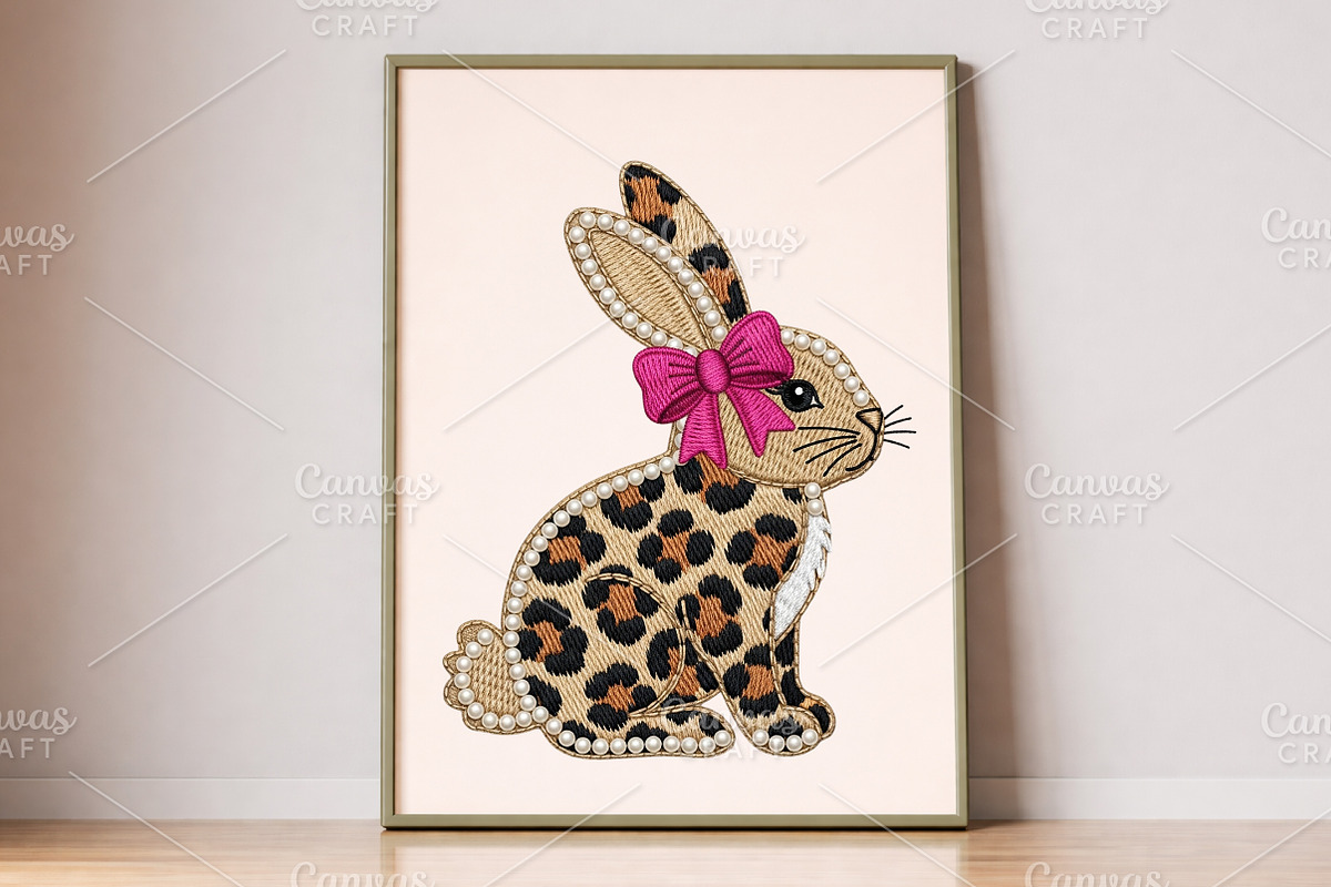 Faux Yarn Easter Bunny PNG, an Illustration by Canvas Craft (Photo 5 of 6)