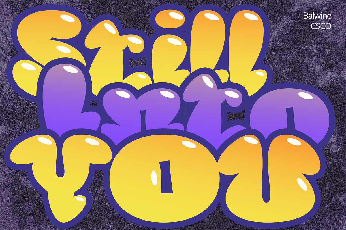 Balwine – Bubble Font, a Handwritten Font by Craft Supply Co. (Photo 7 of 8)