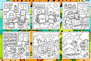 Food Friends Adventure Coloring Book, a Food Illustration by Ink Gallery (Thumbnail 2 of 3)