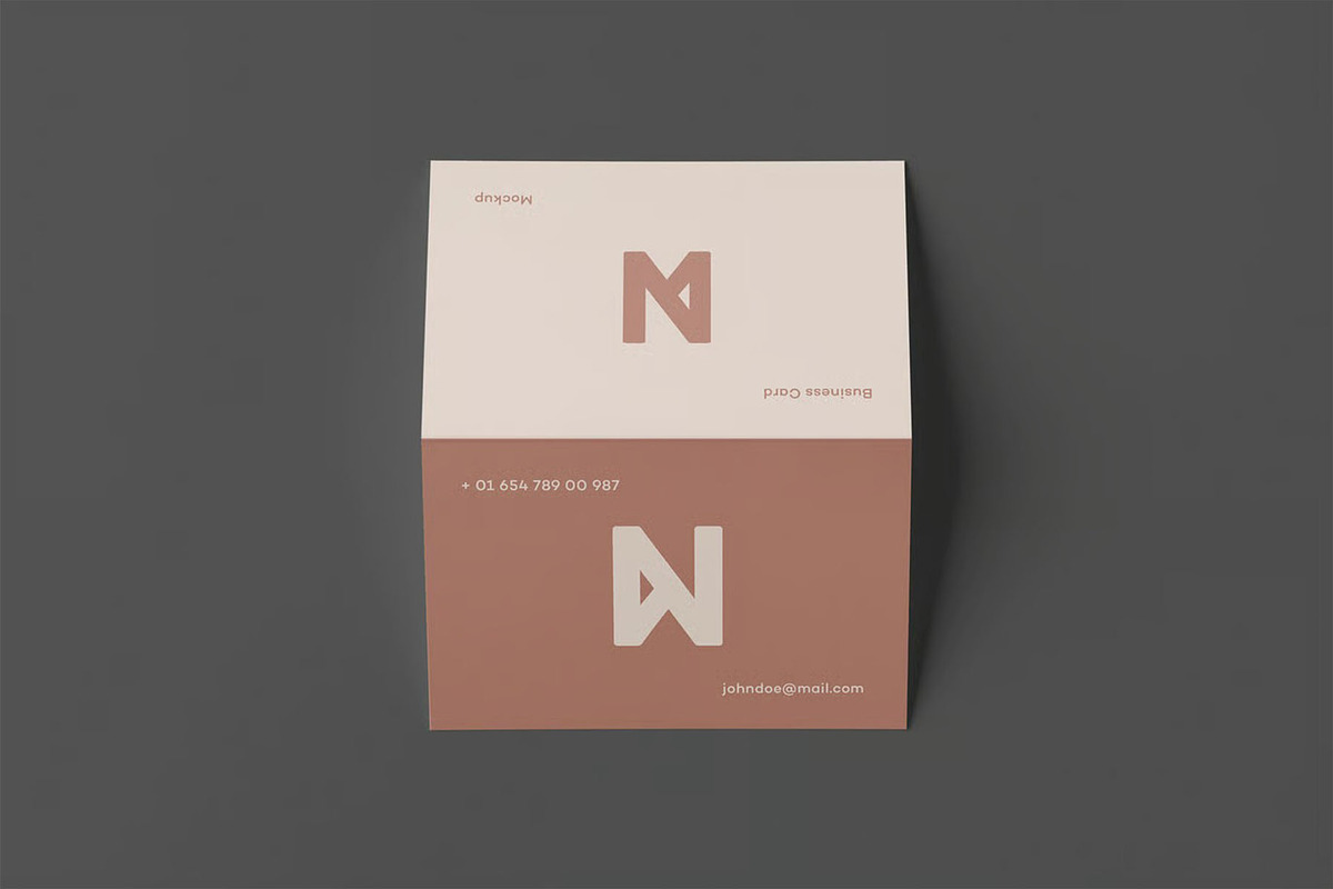 Bi-Fold Business Card Mock-up, an Advertising Mockup by zippypixelstudio (Photo 6 of 11)