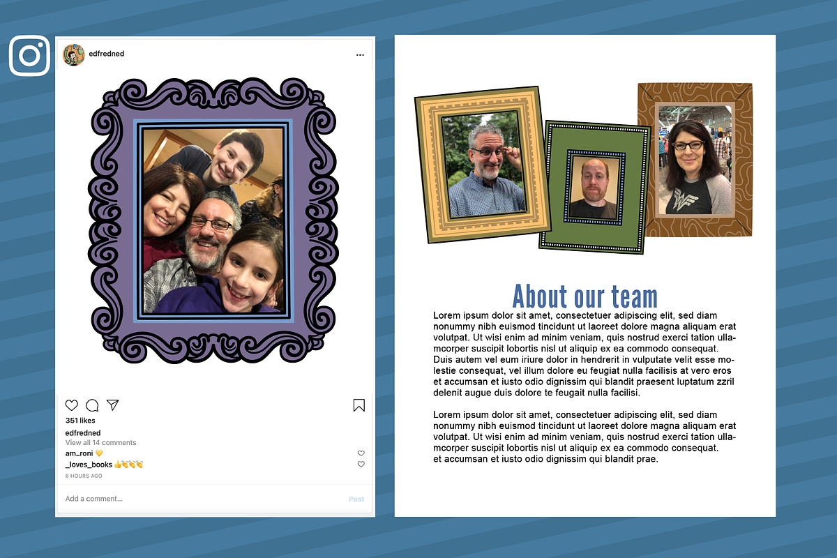 Hand-Drawn Customizable Frames, an Illustration by edfredned (Photo 3 of 7)
