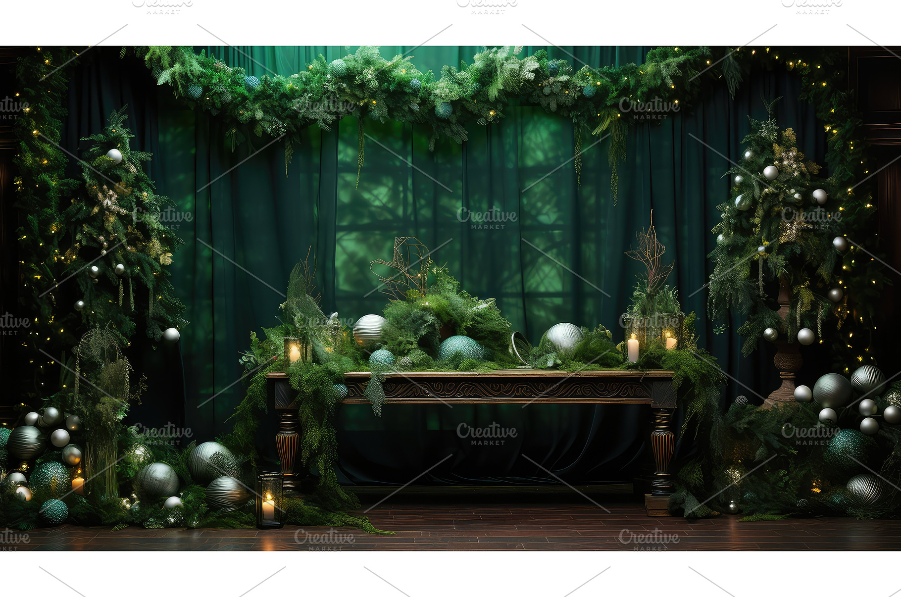 nature green background holiday ai, a Holiday Photo by pikepicture