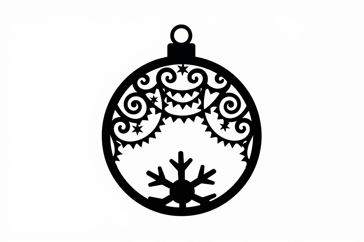 Christmas Laser Cut Ornament Bundle, a Graphic by musafir_fashion (Photo 13 of 14)