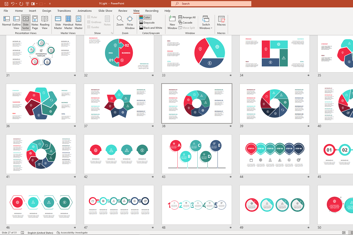 Visual Presentation Template, a Presentation Template by Infographics project (Photo 5 of 14)