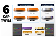 5lb Whey Protein Jar Mockup A3-Pro, a Packaging Mockup by Design Warlord (Thumbnail 4 of 16)