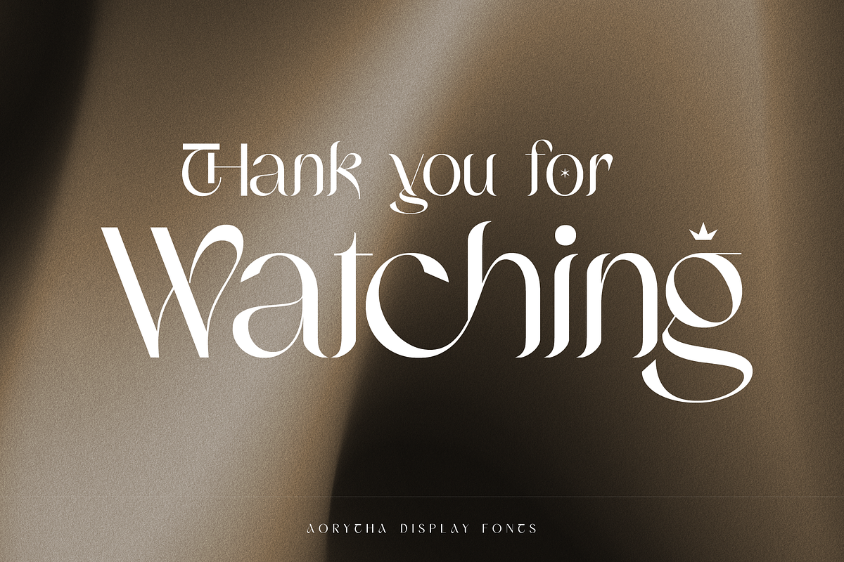 Aorytha - Modern Display Typeface, a Serif Font by Namara Creative Studio (Photo 15 of 15)