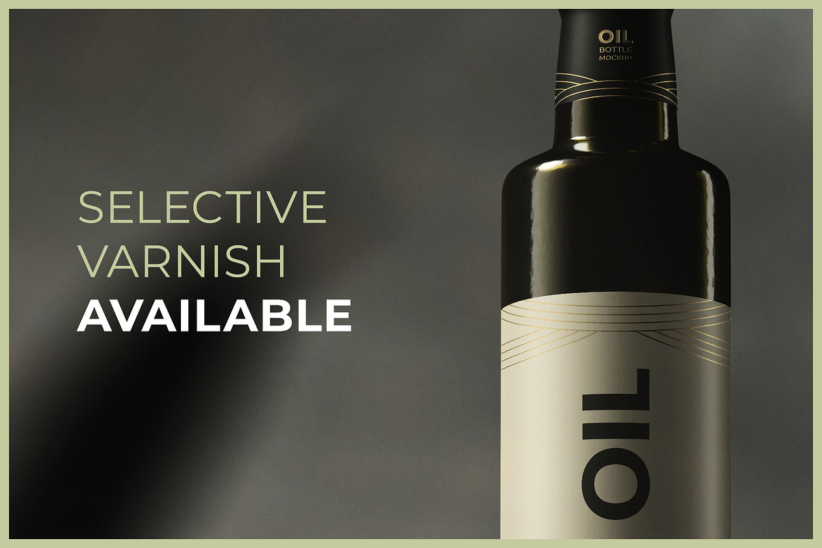 Olive Oil Bottle Mockup, a Packaging Mockup by AY Mock-Ups (Photo 5 of 10)