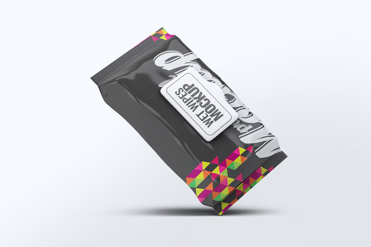 Wet Wipes Mock-Up, a Product Mockup by DesignRushMarket (Photo 5 of 7)