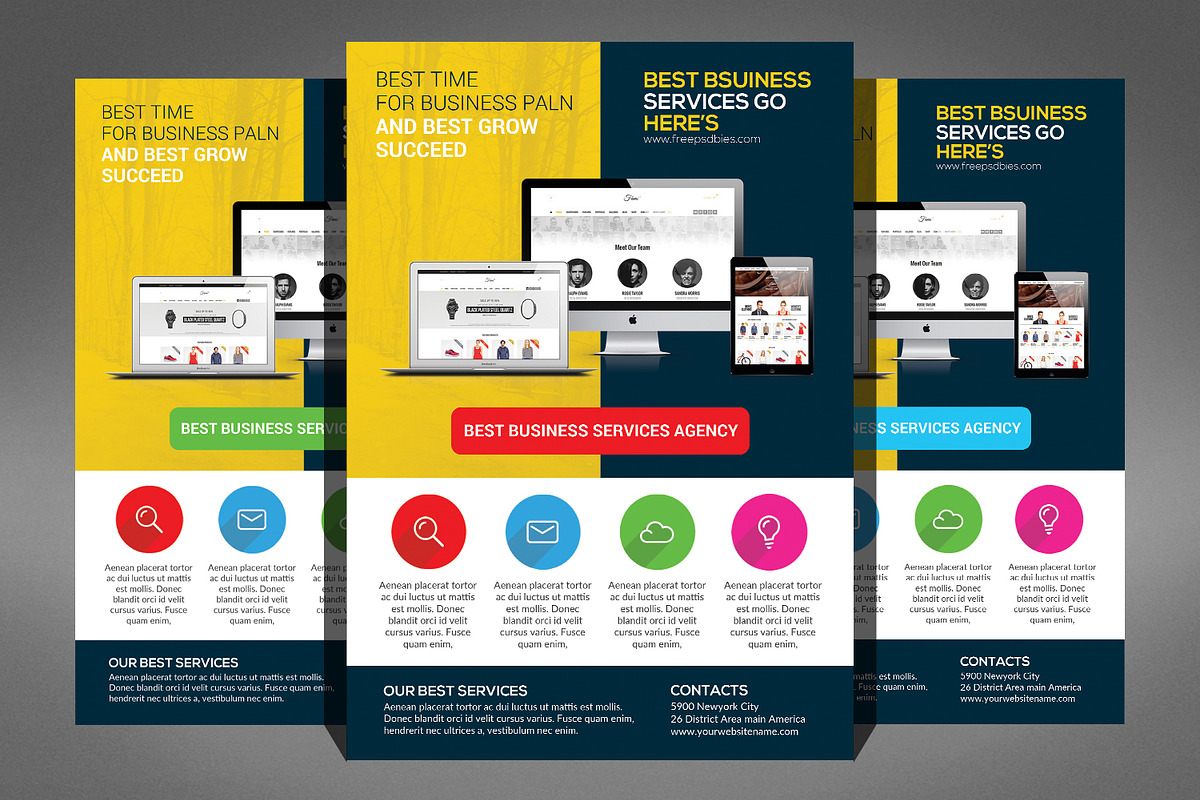 Big Corporate Business Flyer Bundle, a Flyer Template by Graphic Templates (Photo 3 of 6)