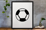 Soccer Ball Silhouette SVG, a Sport Illustration by newminddesign (Thumbnail 3 of 3)
