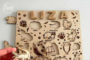 KIDS PUZZLES TEMPLATES, Cut Files, a Templates & Theme by LaserCutano (Thumbnail 9 of 10)