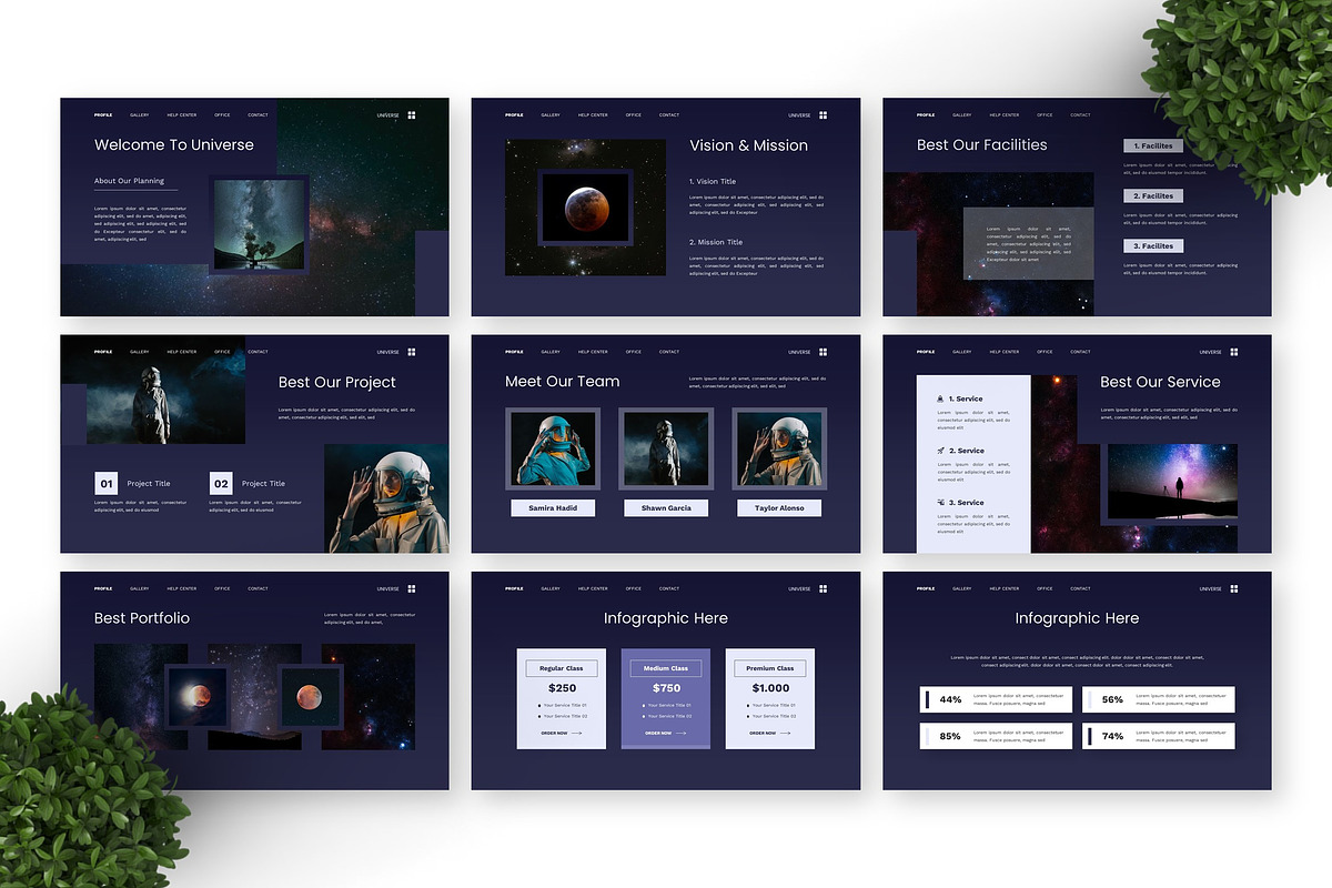 Universe - Outer Space Google Slide preview 5