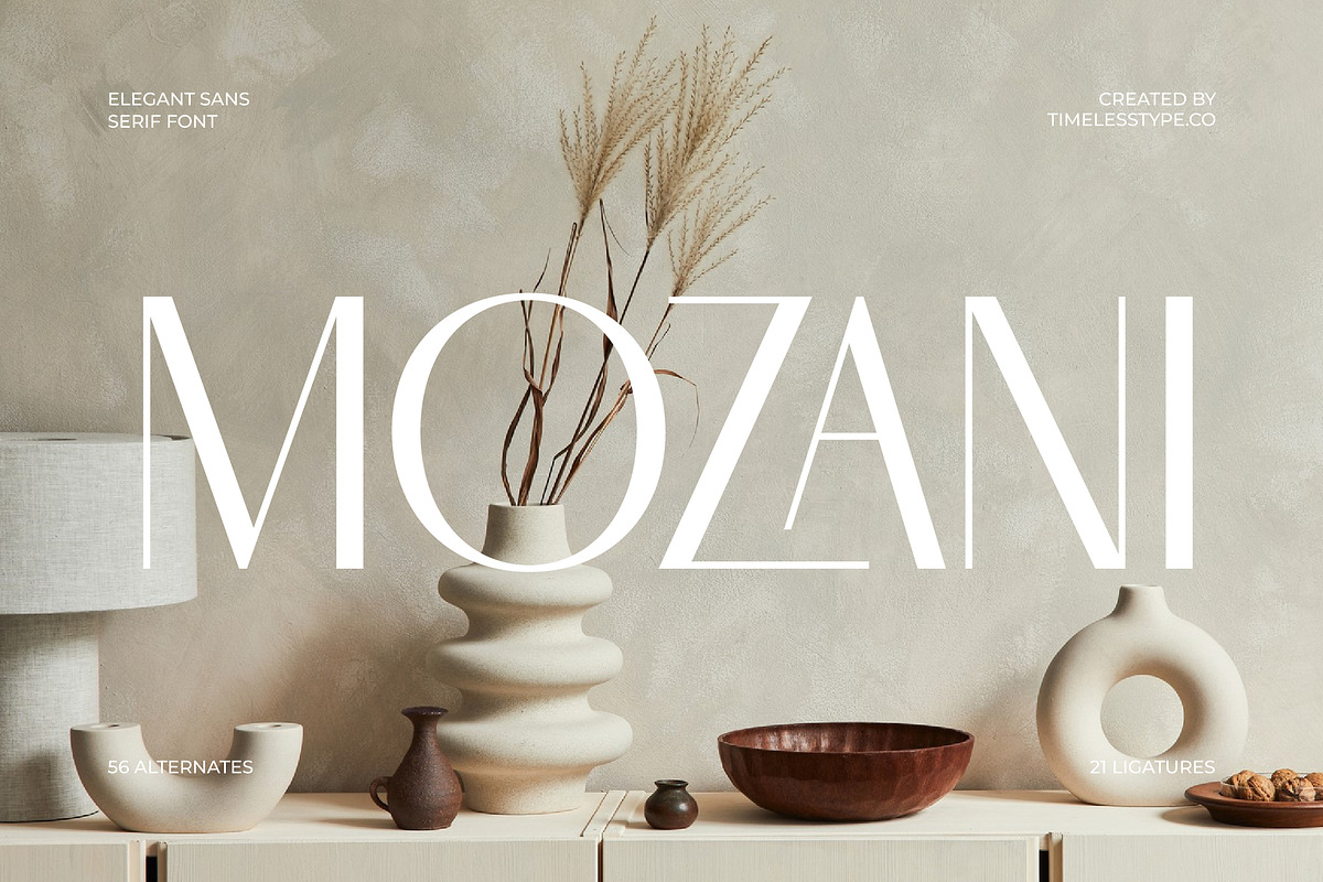 Mozani Elegant Sans Serif Font, a Sans Serif Font by timelesstype.co (Photo 1 of 20)