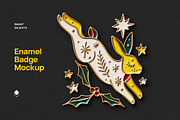 Enamel Badge Mockup, a Product Mockup by Design Squad (Thumbnail 1 of 5)