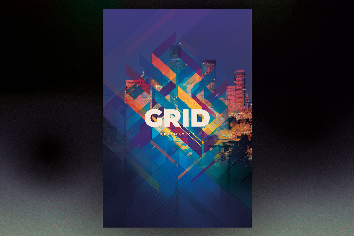 Prismatics - Geometric Poster Series, a Poster Template by styleWish (Photo 5 of 8)