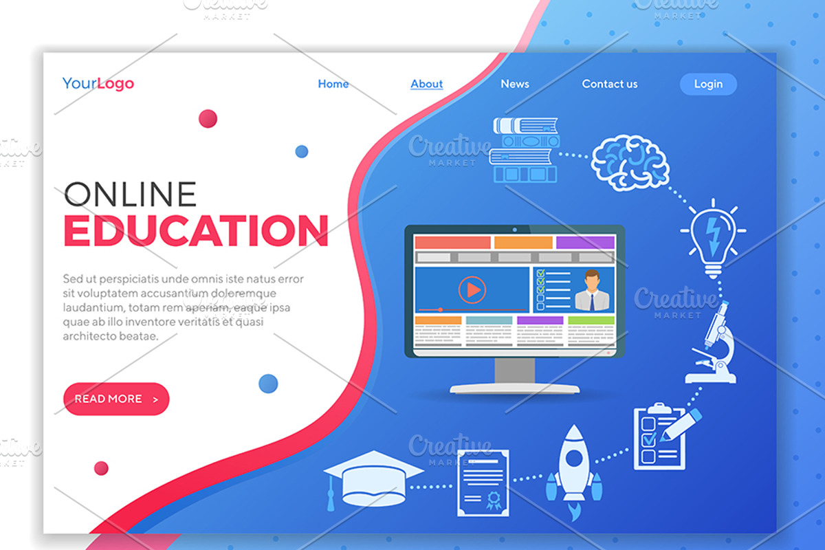 Online Education Concepts, an Education Illustration by TAlex (Photo 3 of 6)