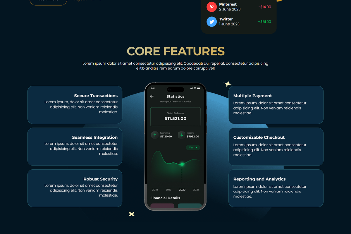 Fintech Online Payment Gateway HTML, a HTML Template by Indisains (Photo 10 of 10)