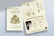 Passport Wedding Invitation Template, an Invitation Template by BrandPacks (Thumbnail 3 of 4)