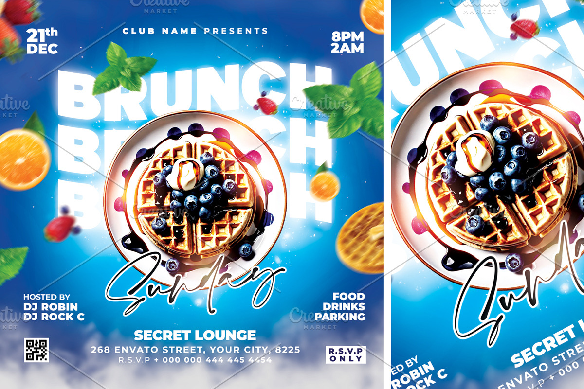 Brunch Flyer, a Flyer Template by StarPixles11 (Photo 3 of 3)