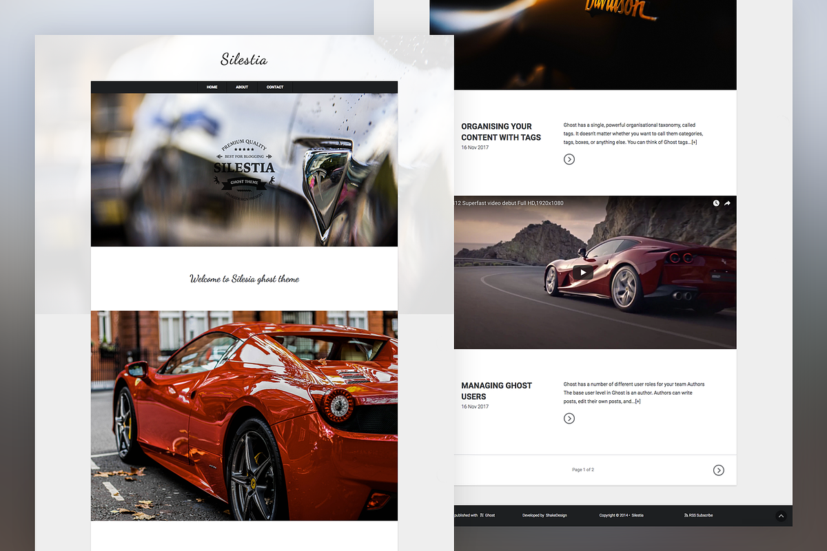 Silestia Ghost Theme, a Websites & App Template by emagweb (Photo 1 of 2)