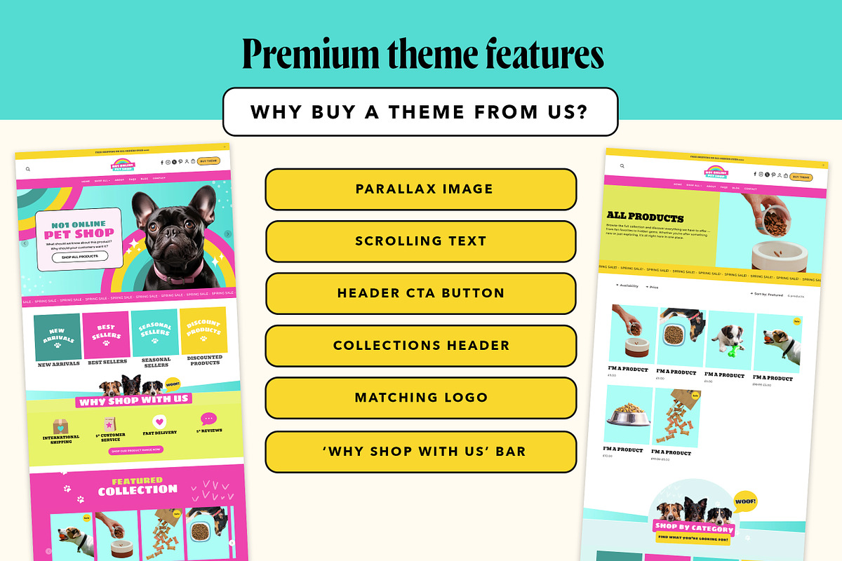 Pet Shop Shopify Theme Template, a Shopify Template by Template Twist Shop (Photo 5 of 8)