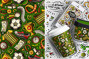 7 Soccer Doodle Seamless Patterns, a Pattern Graphic by BALABOLKA (Thumbnail 4 of 8)