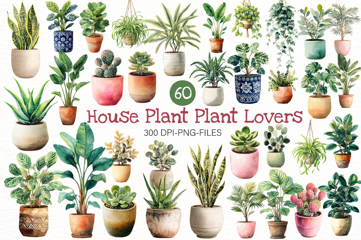 House Plant Plant Lovers clipart, an Illustration by Designworld (Photo 1 of 8)