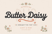 Butter Daisy font duo, a Handwritten Font by cocodesign (Thumbnail 1 of 8)