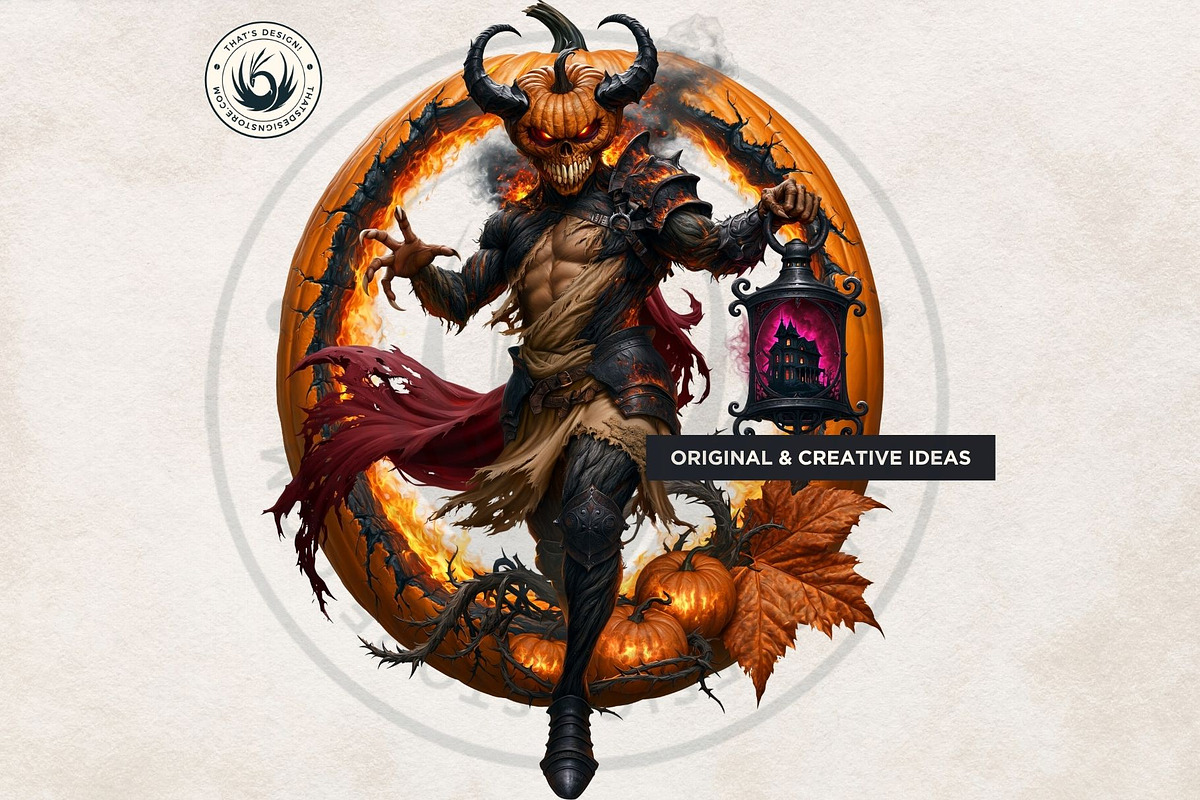 Halloween Nightmares Cliparts, a Seasonal Illustration by ThatsDesignArt (Photo 8 of 15)