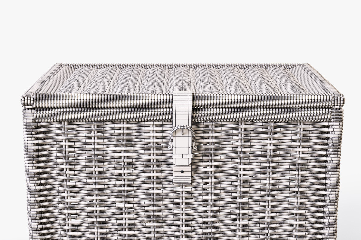 Wicker Rattan Chest Ikea Byholma, an Object 3D Model by Markelos (Photo 8 of 10)