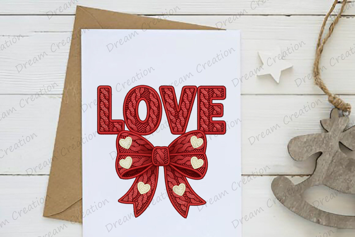 Faux Yarn Crochet Love Valentine PNG, an Illustration by Dream Creation (Photo 3 of 5)