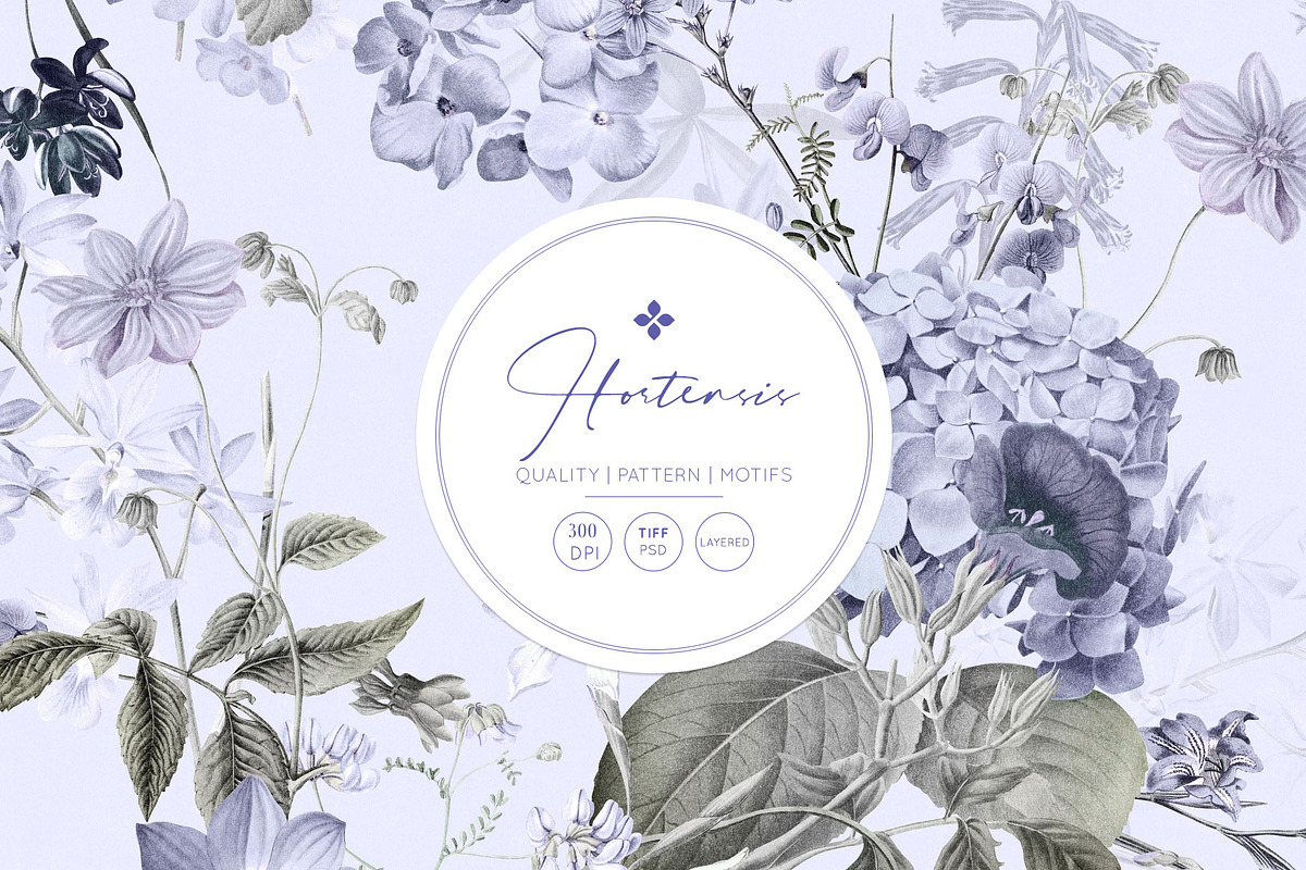 Hortensis, Elegant & Luxury Prints!, a Pattern Graphic by Pink Linen (Photo 3 of 14)