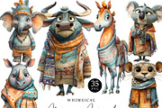 Whimsical African Animas Clipart, an Animal Illustration by Design Scotch (Thumbnail 1 of 9)