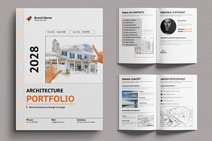 Architecture Portfolio Template, a Brochure Template by MightyDesign