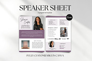 Speaker Media Kit Template, a Design Template by Business Chic (Thumbnail 1 of 4)