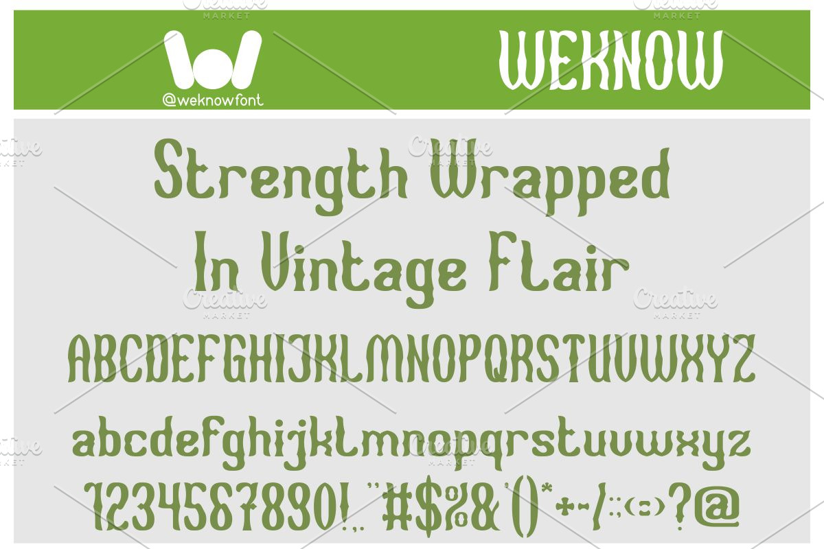 Vintage Boldness font, a Font by weknow (Photo 4 of 8)