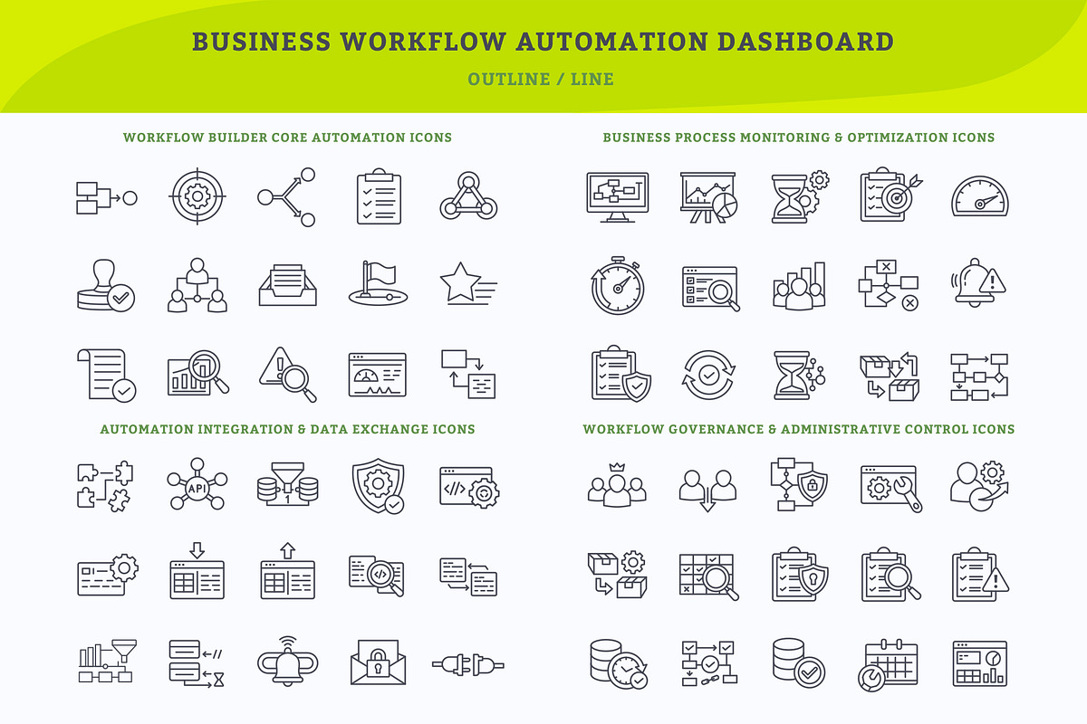 Business Workflow Automation icons, an Icon by vexper (Photo 2 of 5)