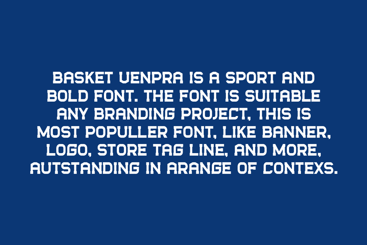 Basket Venpra - Sport Varsity Font, a Slab Serif Font by QR Design Studio (Photo 5 of 7)