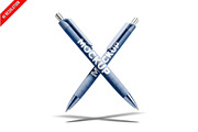 Ballpoint Pen Studio Background PSD, a Pens & Pencil Mockup by Bruno's Shop (Thumbnail 1 of 3)