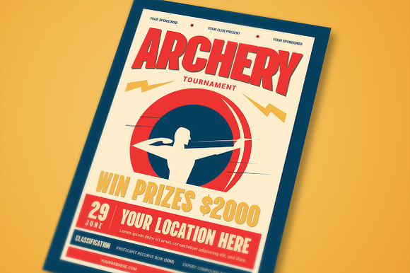 Archery Tournament Flyer Template